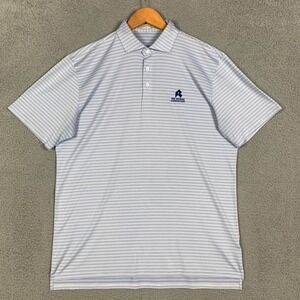 Holderness & Bourne Buchanan Polo Shirt Mens Large Windsor/Oxford Stripe Riviera